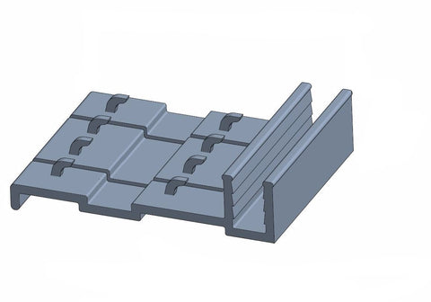 T Moulding Track 1-1/8" to 21/64" Default Title Finishing Accessories - benthunder