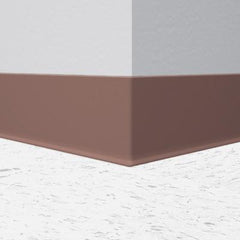 Milk Chocolate 6" Vinyl Cove Molding Wall Base - benthunder