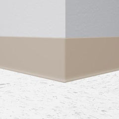 Beige 4" Rubber Cove Molding Wall Base - benthunder