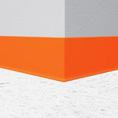 Tangerine Tango 6" Vinyl Cove Molding Wall Base - benthunder