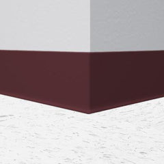 Burgundy 4" Rubber Cove Molding Wall Base - benthunder