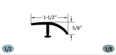 T Moulding 1/2" and 1/8" Finishing Accessories - benthunder