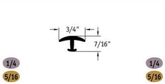 T Moulding 1/4" and 5/16" Flooring Component Finishing Accessories - benthunder