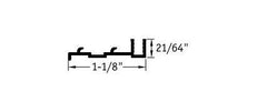 T Moulding Track 1-1/8" to 21/64" Finishing Accessories - benthunder