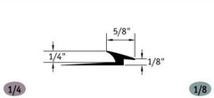 Slim Line Transition 1/4" to 1/8" Finishing Accessories - benthunder