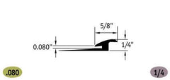 Slim Line Transition 5/8" to 1/4" Finishing Accessories - benthunder