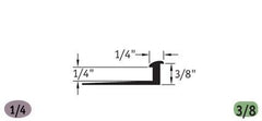 Slim Line Transition 1/4" to 3/8" Finishing Accessories - benthunder