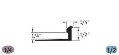 Slim Line Transition 1/4" to 1/2" Finishing Accessories - benthunder