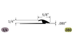 Slim Line Transition 1/4" to .080" Finishing Accessories - benthunder